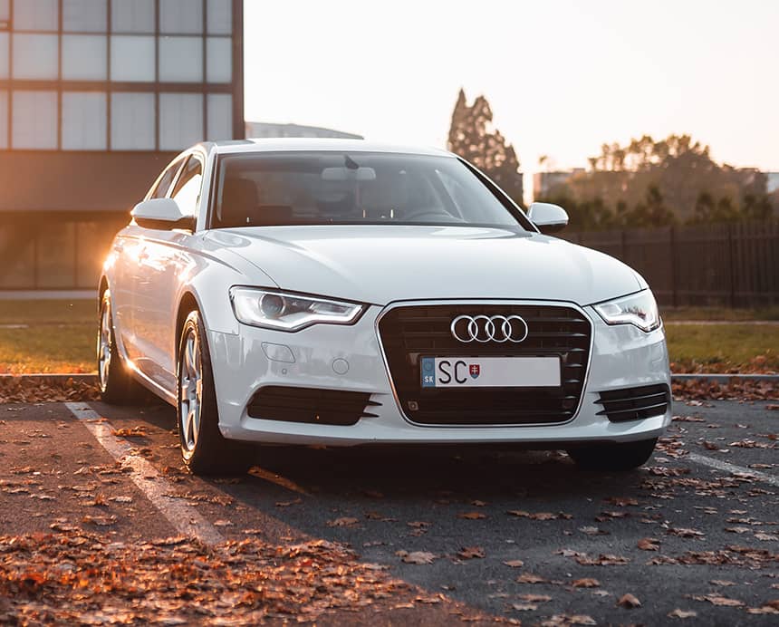 Parked Audi
